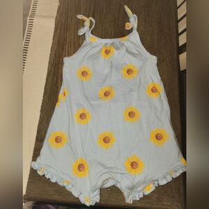 Old Navy Baby Romper with Sunflower Design